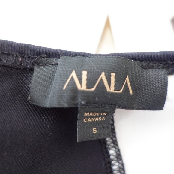 Alala Top Women Small Activewear Gray White Sports Colorblock Zip Back CANADA - Picture 3 of 13